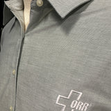 Port Authority Women's Oxford, Dress Shirt, LS, Green/Pearlized White, SKU 2091