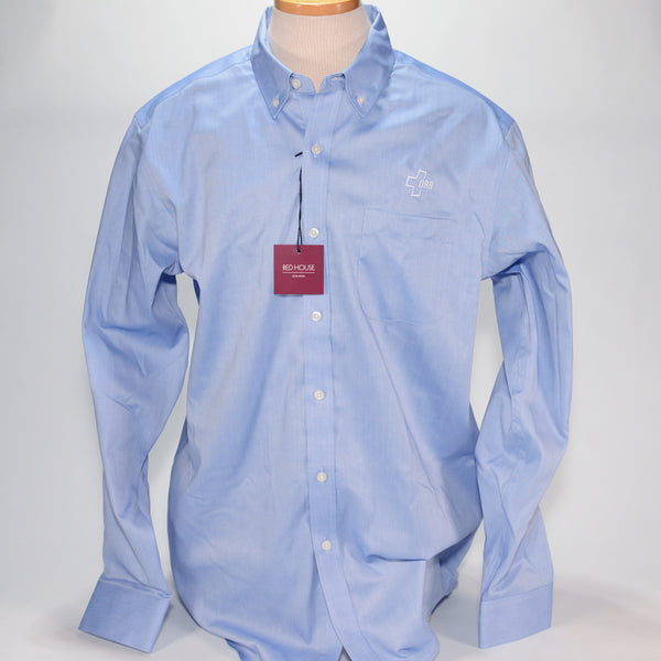 Red House Men's Dress Shirt, LS, Solid Light Blue (Tall Sizes Only)
