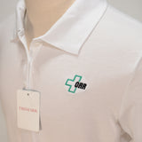 Crandall Elevate/TriMark Women's, Polo, SS, White w/ Mint-Black Logo SKU 2033