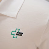 Crandall Elevate/TriMark Women's, Polo, SS, White w/ Mint-Black Logo SKU 2033