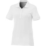 Crandall Elevate/TriMark Women's, Polo, SS, White w/ Mint-Black Logo SKU 2033
