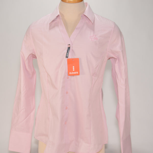 Cromwell Elevate Women's, Dress Shirt, LS, Pink Zircon w/ Matching Logo SKU 2029