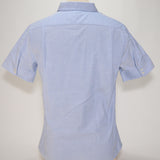 Port Authority Women's Oxford, SS, Blue w/Light Blue Logo - SKU 2024