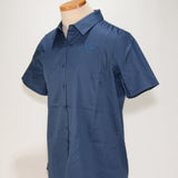 Port Authority Women's Oxford Shirt, SS, Regatta Blue w/Matching Logo - SKU 2026