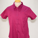Port Authority Women's, Dress Shirt SS, Wild Berry w/Matching Logo - SKU 2025