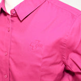 Port Authority Women's, Dress Shirt SS, Wild Berry w/Matching Logo - SKU 2025
