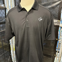 Corner Stone Men's Polo, Black - SKU 2081