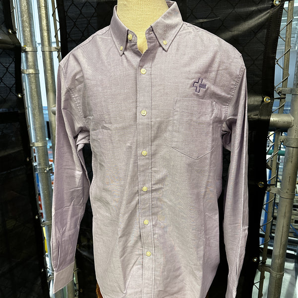 Port Authority Men's Dress Shirt, LS, Solid Light Purple - SKU 2076
