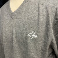 Port Authority Light Gray V-Neck Sweater with White ORR Logo - SKU 2059