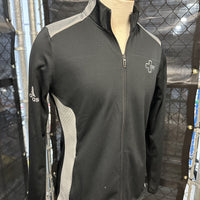 Adidas Full-Zip Jacket (ladies' fit) - Black and gray with ORR logo + Notifier logo SKU 2095