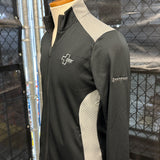 Adidas Full-Zip Jacket (ladies' fit) - Black and gray with ORR logo + Notifier logo SKU 2095