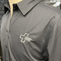 Port Authority Performance Knit Dress Shirt, Women's, LS, Battleship Gray w/ Matching Logo SKU 2086