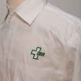 Chestnut Hill Men's Dress Shirt, White w/ Green Logo - SKU 2052