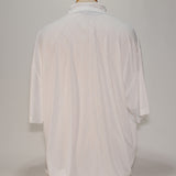 Nike Men's Polo, White w/ Diamond Pattern and Black Logo - SKU 2022