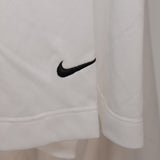Nike Men's Polo, White w/ Diamond Pattern and Black Logo - SKU 2022