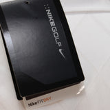 Nike Men's Polo, White w/ Diamond Pattern and Black Logo - SKU 2022