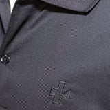 Port Authority Men's Black small ribbed Polo - SKU 2003