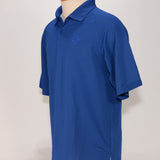 Port Authority Men's Blue small ribbed Polo - SKU 2009