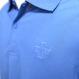 Port Authority Men's Blue small ribbed Polo - SKU 2009