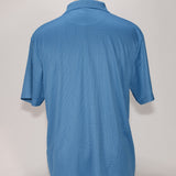 Port Authority Men's Teal Blue w/small check texture Polo - SKU 2008