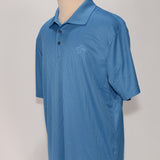 Port Authority Men's Teal Blue w/small check texture Polo - SKU 2008