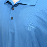 Port Authority Men's Teal Blue w/small check texture Polo - SKU 2008