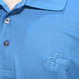Port Authority Men's Teal Blue w/small check texture Polo - SKU 2008