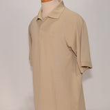 Port Authority Men's Desert Tan, small ribbed Polo - SKU 2006