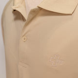 Port Authority Men's Desert Tan, small ribbed Polo - SKU 2006