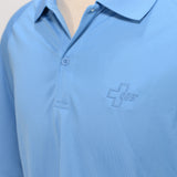 Port Authority Men's Light Blue Ribbed Texture Polok - SKU 2005