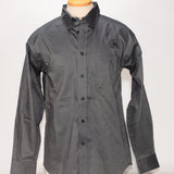 Red House Men's Dress Shirt, LS, Gun Metal Gray - SKU 2048