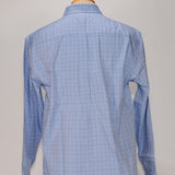 Red House Men's Dress Shirt, LS, Light Blue w/check - SKU 2045