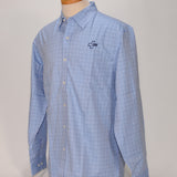 Red House Men's Dress Shirt, LS, Light Blue w/check - SKU 2045