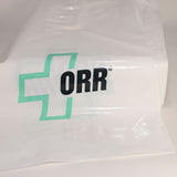 White Tradeshow Bags with ORR logo Sold in Packs of 25 - SKU 901