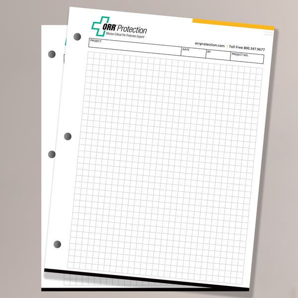 Grid Paper Note Pad (5 Pads Per Pack) - SKU 103